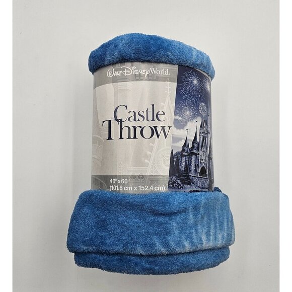New - Walt Disney World Cinderella Castle Throw Blanket, 40" x 60" - Picture 2 of 8